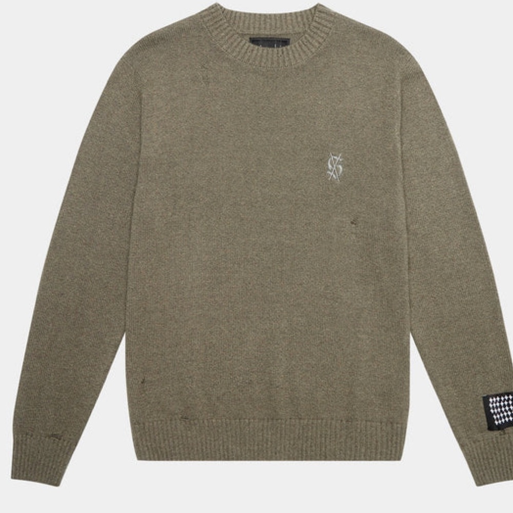 $259 KSUBI Vintage Dollar Knit Crew Surplus Sz XS